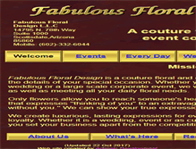 Tablet Screenshot of fabulousfloraldesign.com